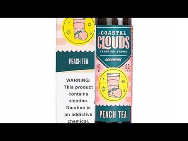 Peach Tea Oceanside by Coastal Clouds! Amazing peach flavor! Not so much Tea though!? Great flavor!