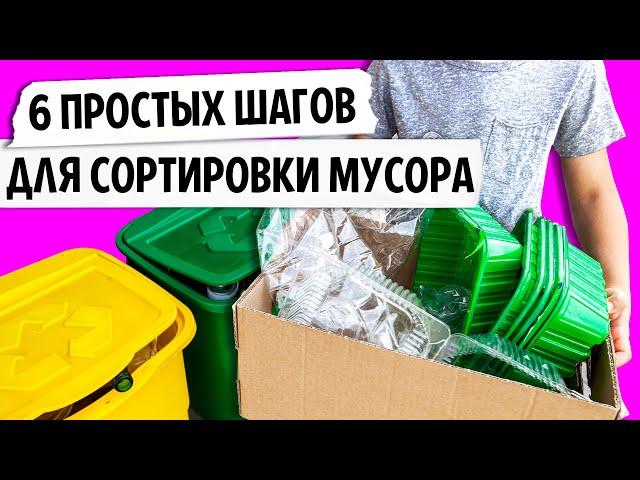 6 простых шагов для сортировки мусора. Как сортировать мусор? | Да!Но.