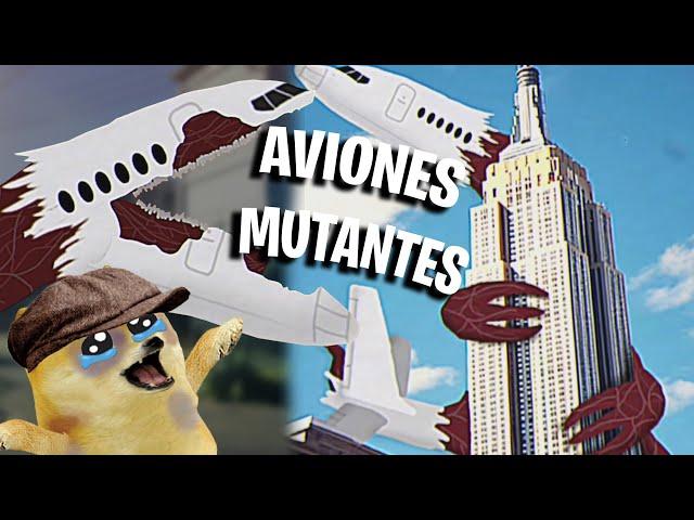 AVIONES MUTANTES Destrozan y infectan la ciudad #1 - Infected Sky | Hilos con Cheems