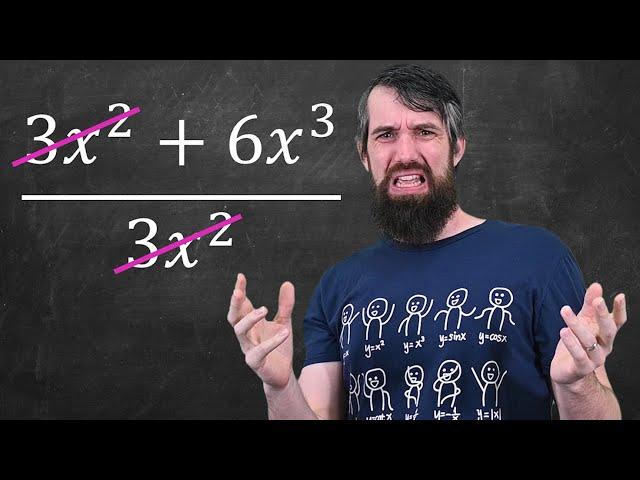 The worst ALGEBRA MISTAKES I see as a Math Prof  **don't do these**