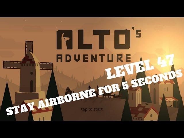 Alto's Adventure - Stay airborne for 5 seconds - Level 47