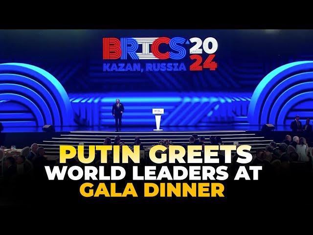 Kazan, Russia | BRICS Summit 2024| Vladimir Putin greeted leaders of BRICS countries |gala dinner