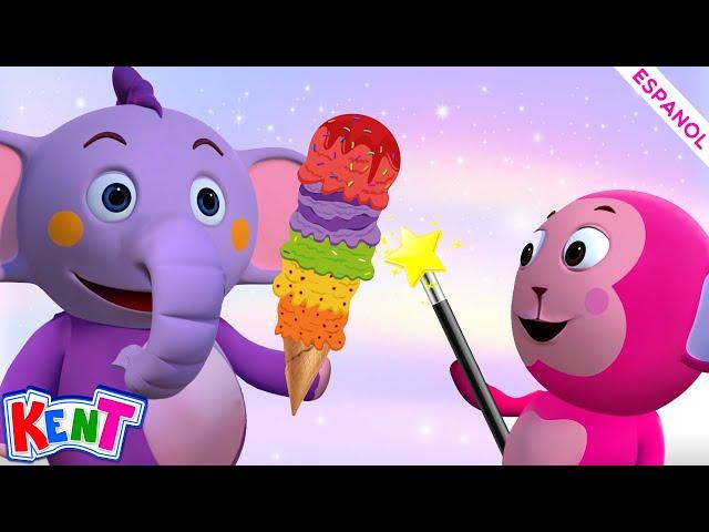 Kent el elefante | Aprende colores con frutas helados  Aprendizaje divertido | Aprender colores