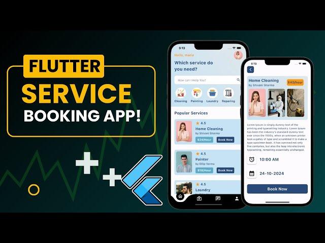  Service Booking App with Flutter | Full Tutorial for Beginners 2024