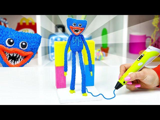 Сделала ХАГГИ ВАГГИ из POPPY PLAYTIME  3D РУЧКА ЛАЙФХАКИ Коллекция Фигурок