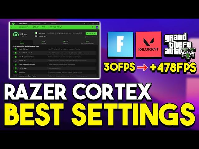 Razer Cortex Game Booster Best Settings For GAMING! (Best Game Booster For PC)