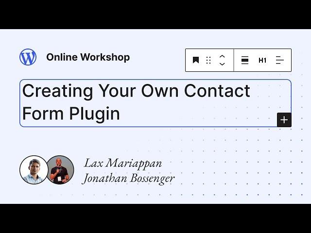 Creating Your Own Contact Form Plugin