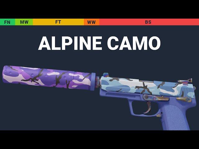 USP-S Alpine Camo - Skin Float And Wear Preview