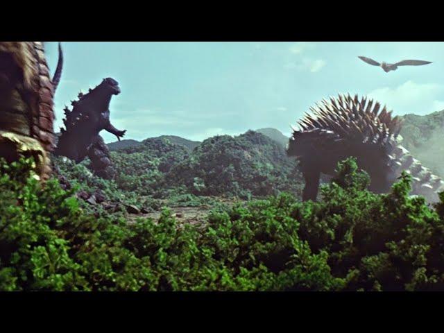 Godzilla vs. Anguirus, Rodan e King Caesar (1080p HD) | Godzilla Final Wars