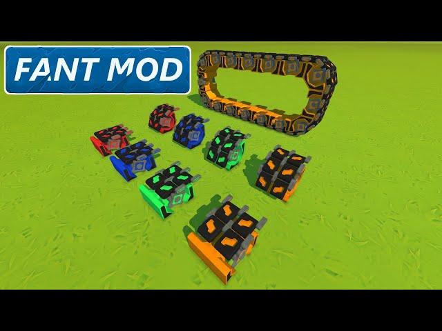 Scrap Mechanic Survival | Fant Mod 16.8 - NEW MODULAR TANK TRACKS