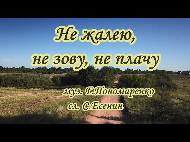 Не жалею,не зову,не плачу -караоке