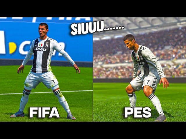 Cristiano Ronaldo SIUUU Celebration | FIFA vs PES (2015-2025)