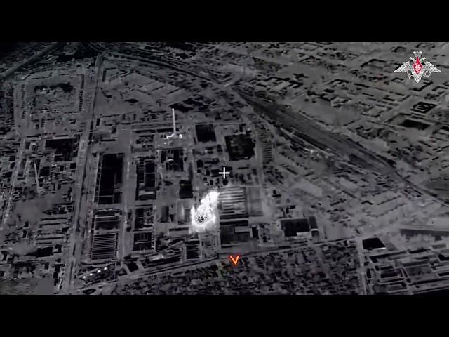 Footage of airstrike of Russian AF on Ukraine's Motor Sich in Zaporizhzhia