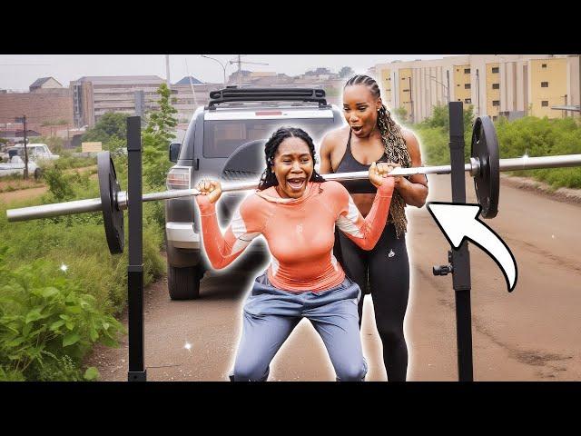 CHALLENGING LADIES TO SQUAT THEIR BODYWEIGHT