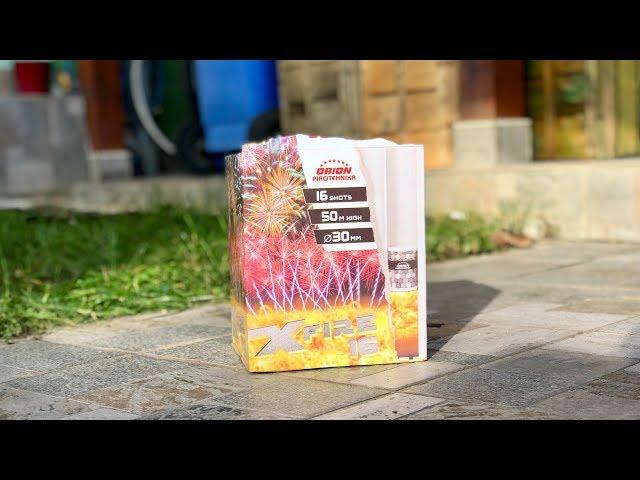 Xfire 16 Firework Box, Orion pyrotehnics