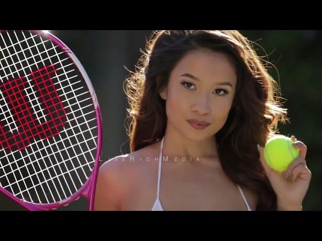 Elizabeth Anne Holland  playing tennis HD