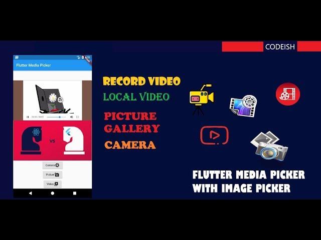 Using FLutter Image Picker To Pick Image And Video And Record Video In Flutter App