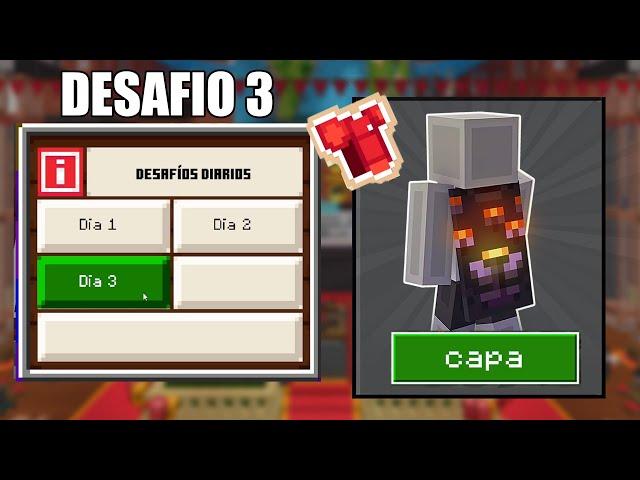 Minecraft Capa eyeblossom Dia 3 Desafio 3: Gana X Monedas en un dia Minecraft bedrock