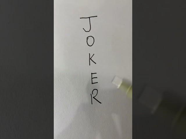 Wait for it | joker drawing #shorts