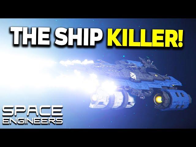 Railgun SHIP KILLER! - Space Engineers - Starhawk Frigate