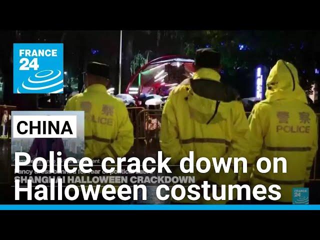 Shanghai police crack down on Halloween costumes over political satire fears • FRANCE 24 English