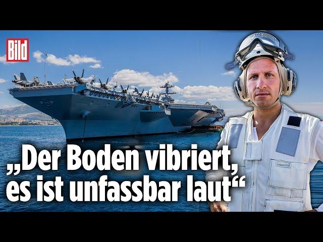 USS Gerald R. Ford: An Bord des teuersten und größten Kriegsschiffs der Welt | BILD Reportage