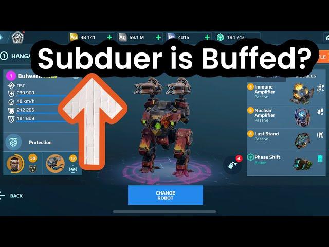 Bulwark Subduer High Damage | War Robots Gameplay