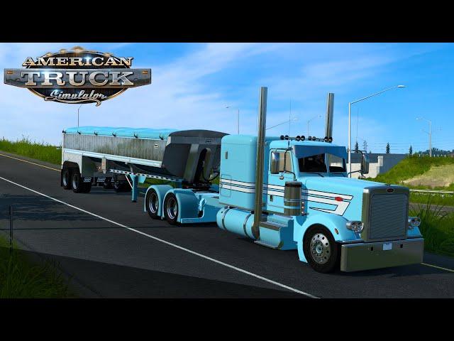 Perfect Tarheel Blue 2022 Custom Peterbilt 389 | C-15 plus Sartana Modding trailers