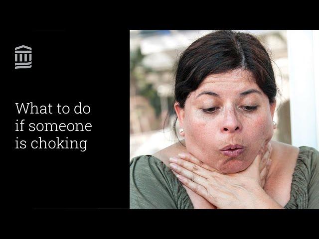 What To Do If Someone Is Choking | In Case of Emergency | Mass General Brigham