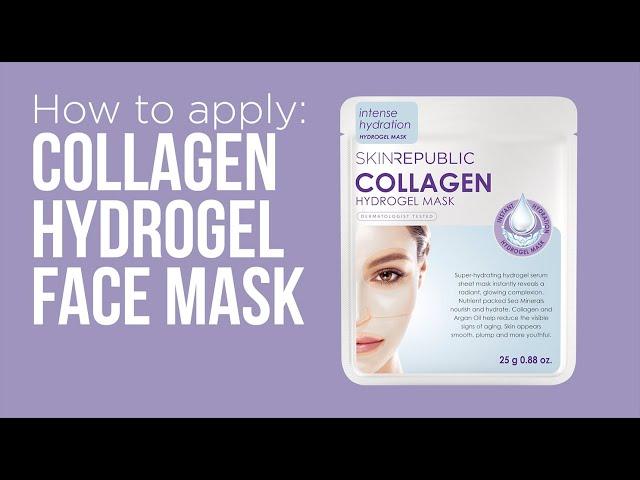 How to apply: Skin Republic Collagen Hydrogel Face Mask