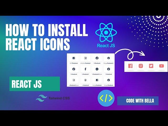 How to install React icons in reactjs | How to use react icons