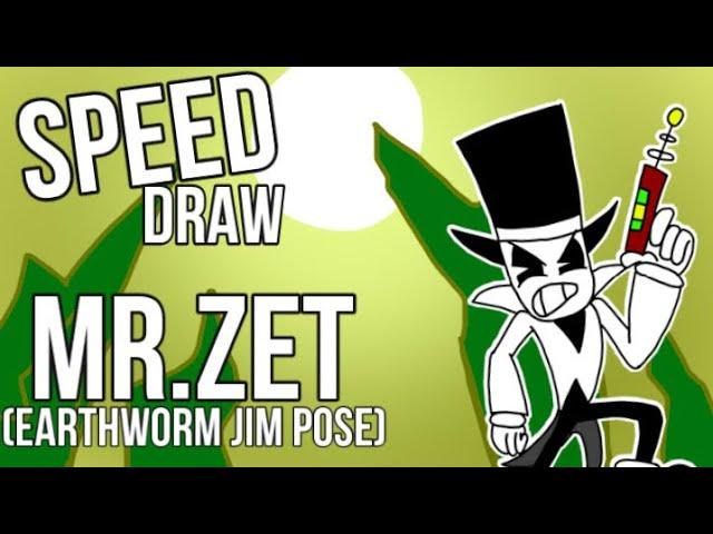 Speed draw #2: mr. Zet (earthworm Jim pose)