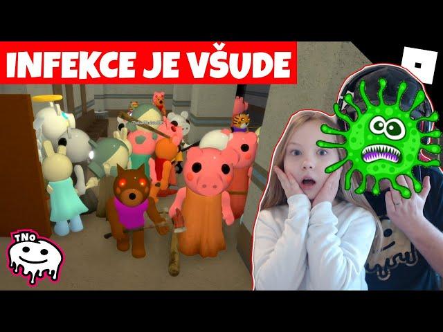 INFIKOVANÉ PRASÁTKO NÁS NAKAZILO VIREM - Piggy INFECTION EVENT! | ROBLOX Tatínek a Barunka CZ