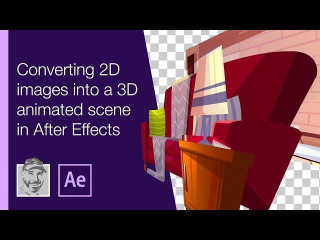 Converting 2D images into a 3D animated scene in After Effects