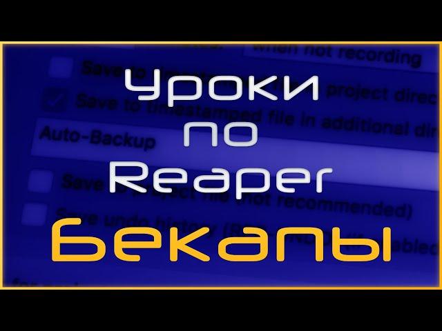 Создание автоматических резервных копий в Reaper