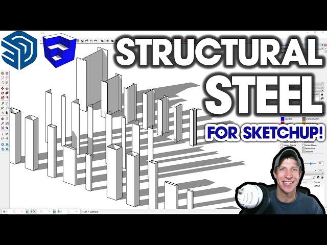 Massive FREE Structural Steel Library for SketchUp!