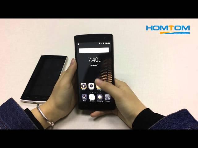 HOMTOM HT7 first official power on video