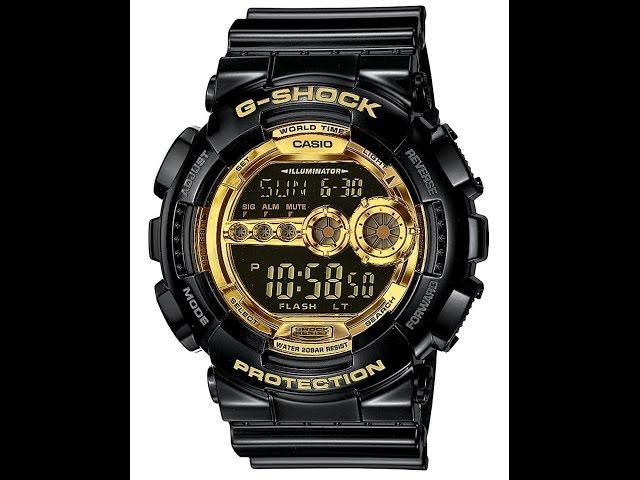 Обзор и настройка часов Casio G-Shock GD-100GB-1E [3263]