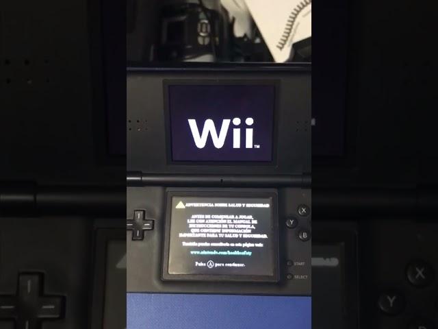 Wii Menu on Nintendo DS.