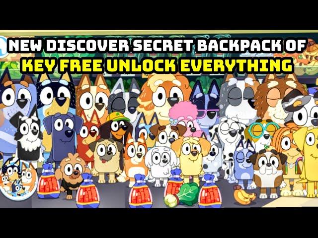 Bluey Let's Play New Discover Secret Backpack Of Key Free Unlock Everything In Bluey Lets Play