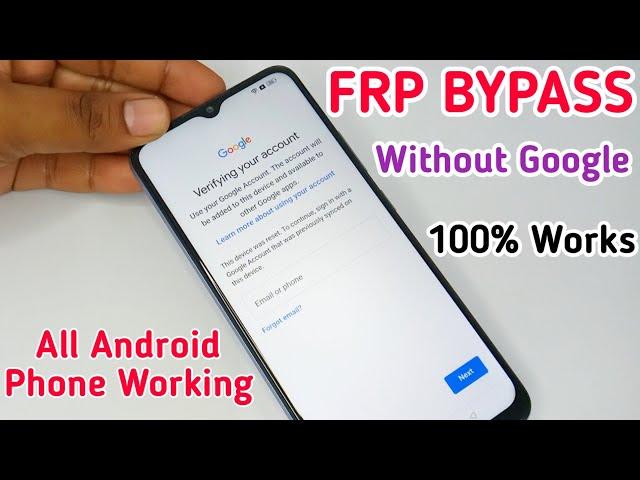 Bypass FRP Without Google Account 100% Works All Android Phone | Unlock FRP Samsung/VIVO/OPPO/Mi/LG