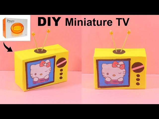 How to Make Miniature TV From Soap Box | DIY Paper Cute TV - Soap Box Idea