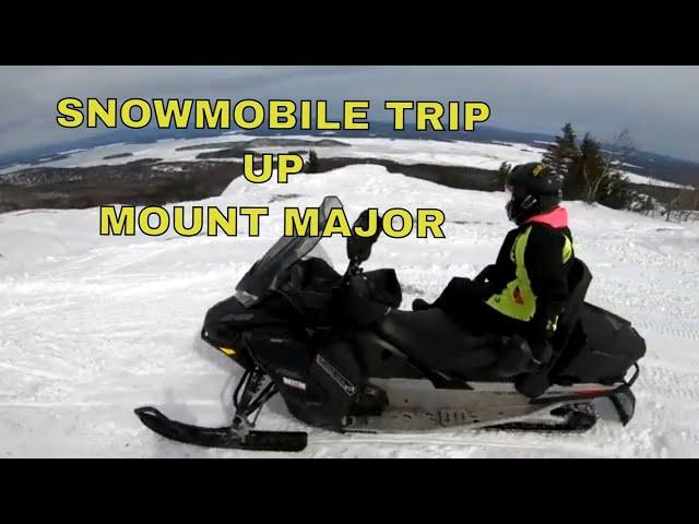 A QUICK SNOWMOBILE TRIP UP MOUNT MAJOR