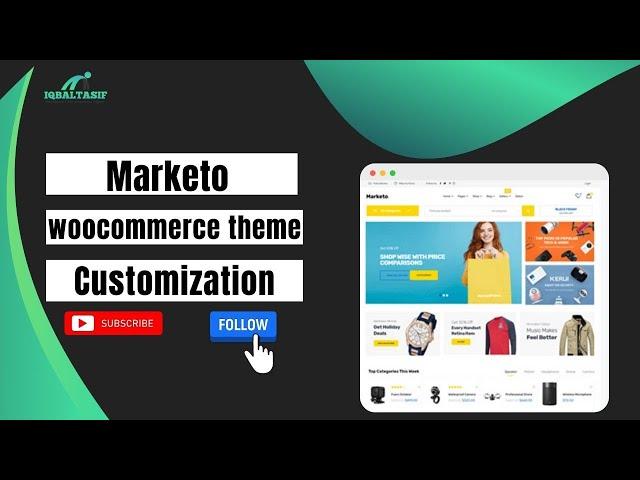 Marketo Multivendor Woocommerce WordPress Theme customization 2021