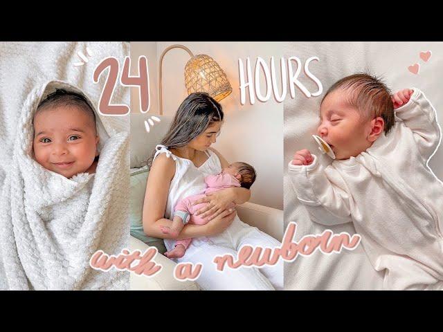 a REAL day in the life with a NEWBORN (full 24 hours)