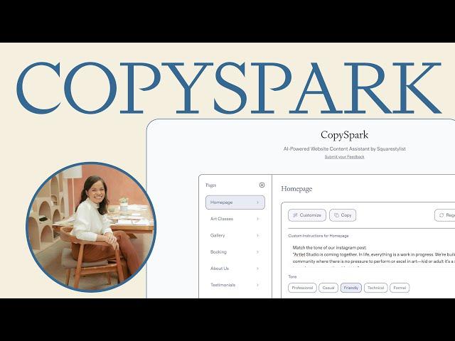 Create Website Copy FAST with Copyspark, your AI-Powered Content Assistant