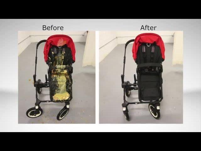 How to clean a filthy old stroller