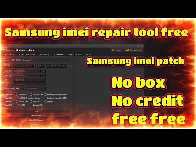 Samsung imei repair tool || Samsung imei repair tool without box || Samsung imei patch free tool