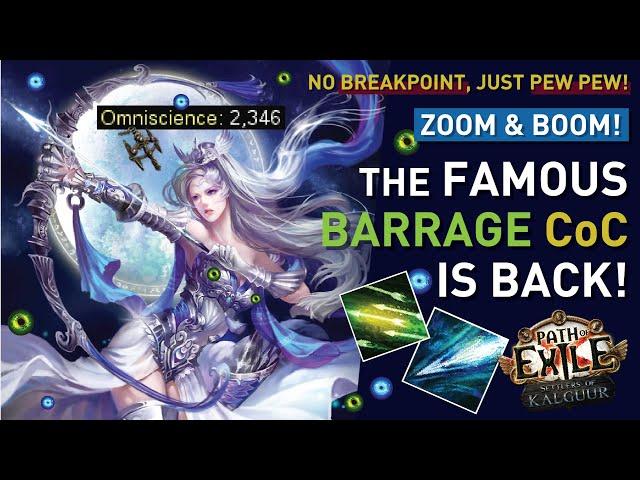 Bringing back the once【Famous AF Barrage CoC】Machine gun build! T17 & Uber viable | Comin Soon 3.25