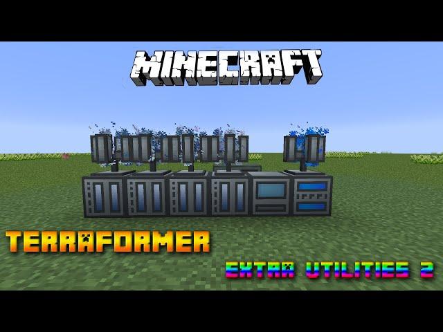 Terraformer , Humidifier & Antenna  Minecraft Extra Utilities 2 Tutorial  Deutsch / German